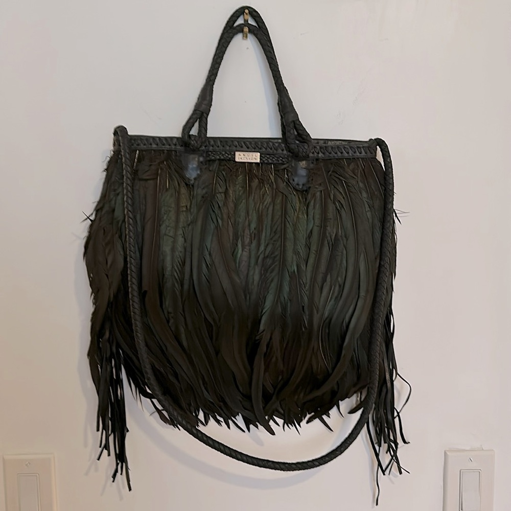 Angel Jackson Feather Luxe Tote Bag